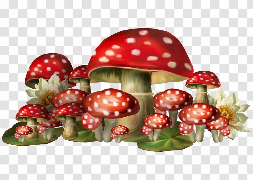 Mushroom Amanita Muscaria Clip Art - Produce - Red Transparent PNG