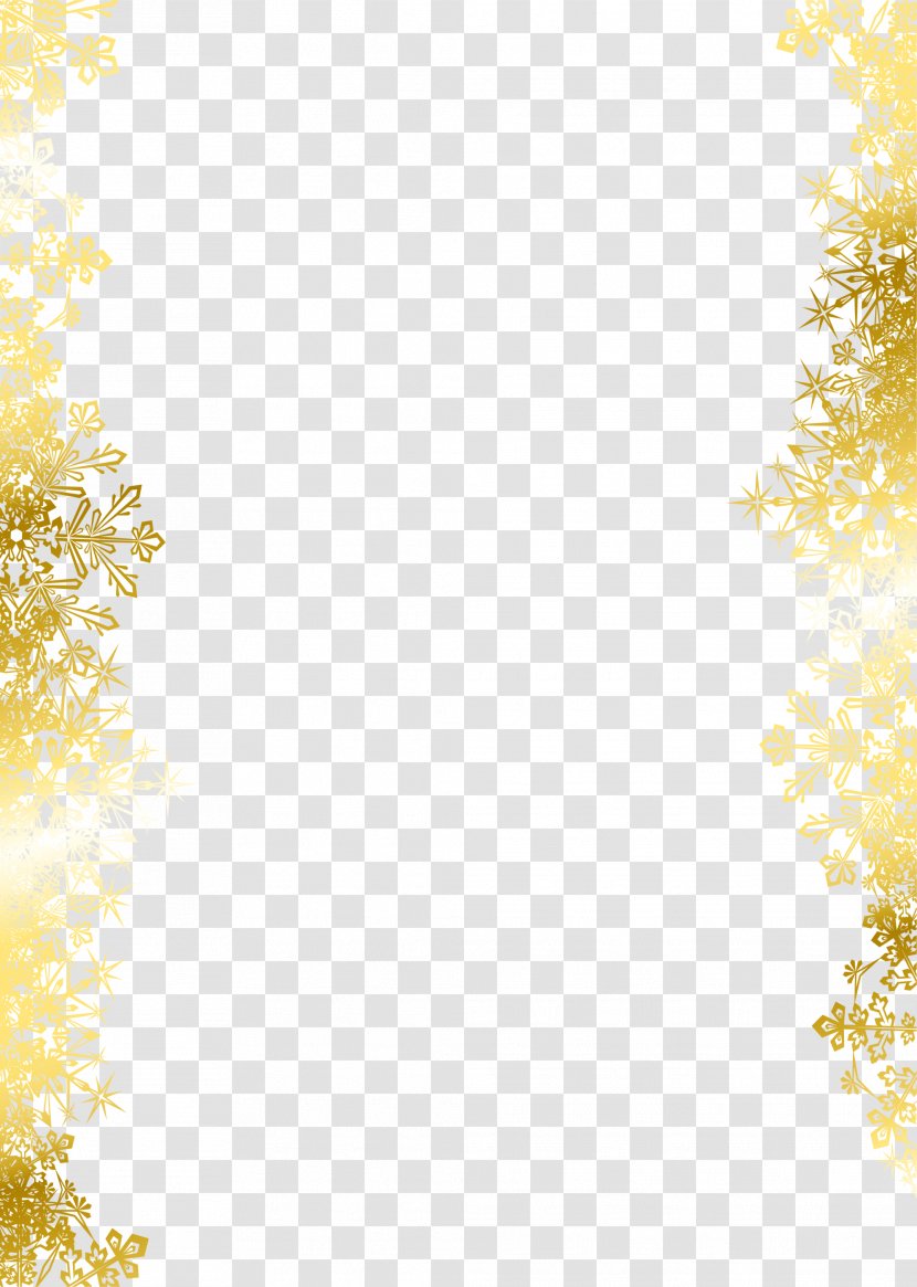 Snowflake Texture Mapping Pattern - Golden Transparent PNG