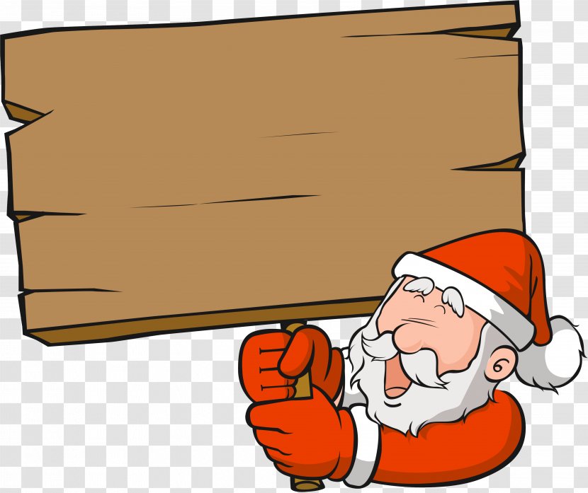 Santa Claus Christmas Hand - Book - OLD MAN Transparent PNG