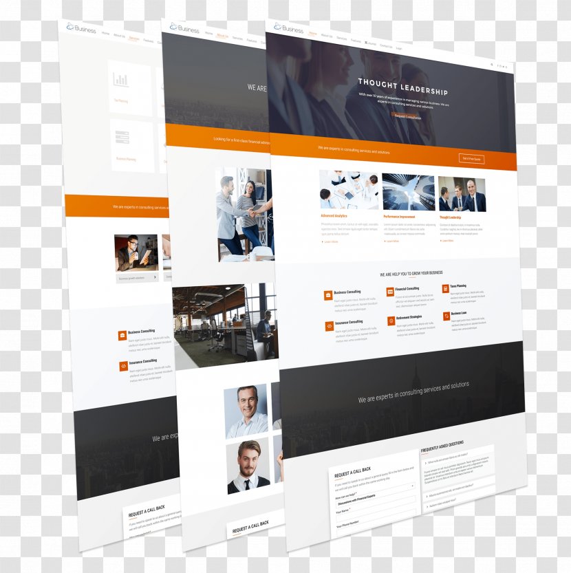 Responsive Web Design Template Joomla Computer Software - Free - Business Templates Transparent PNG