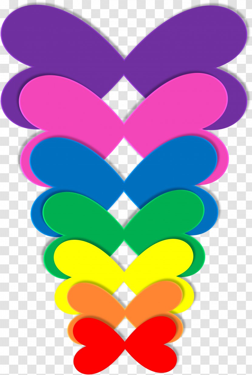 Rainbow Color - Heart Transparent PNG