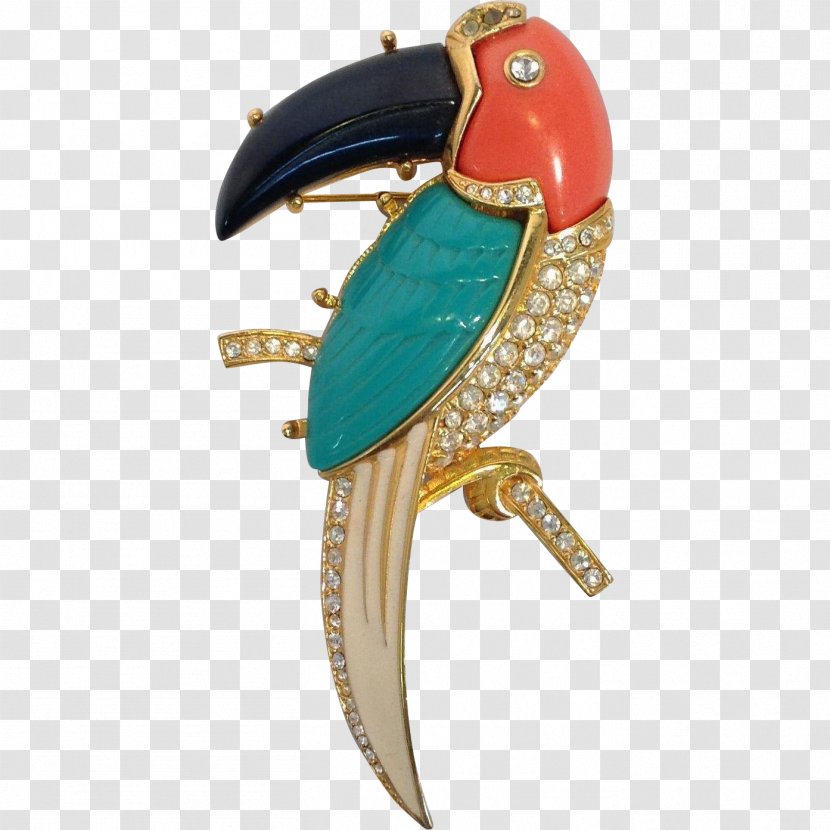 Parrot Jewellery Macaw Turquoise Clothing Accessories - Fashion - Brooch Transparent PNG