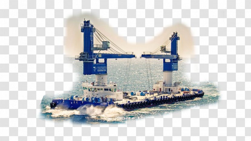Crane Vessel Watercraft Tugboat Bollard Pull Metric Horsepower - Naval Architecture - Floating Island Transparent PNG