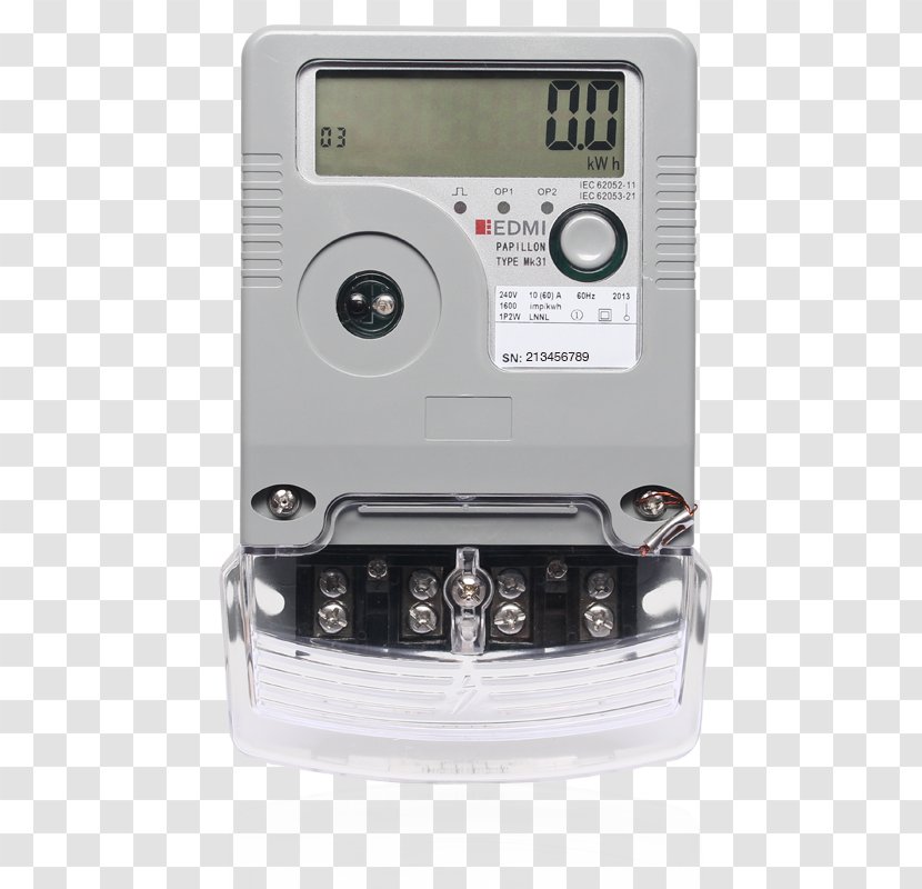 Electricity Meter Smart Grid Energy Single-phase Electric Power - System Transparent PNG