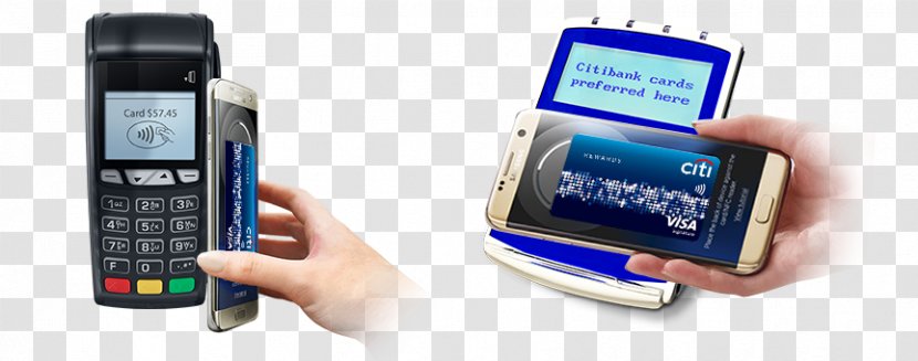 Feature Phone Smartphone Samsung Pay Citibank Vietnam - Handheld Devices - By Card Transparent PNG