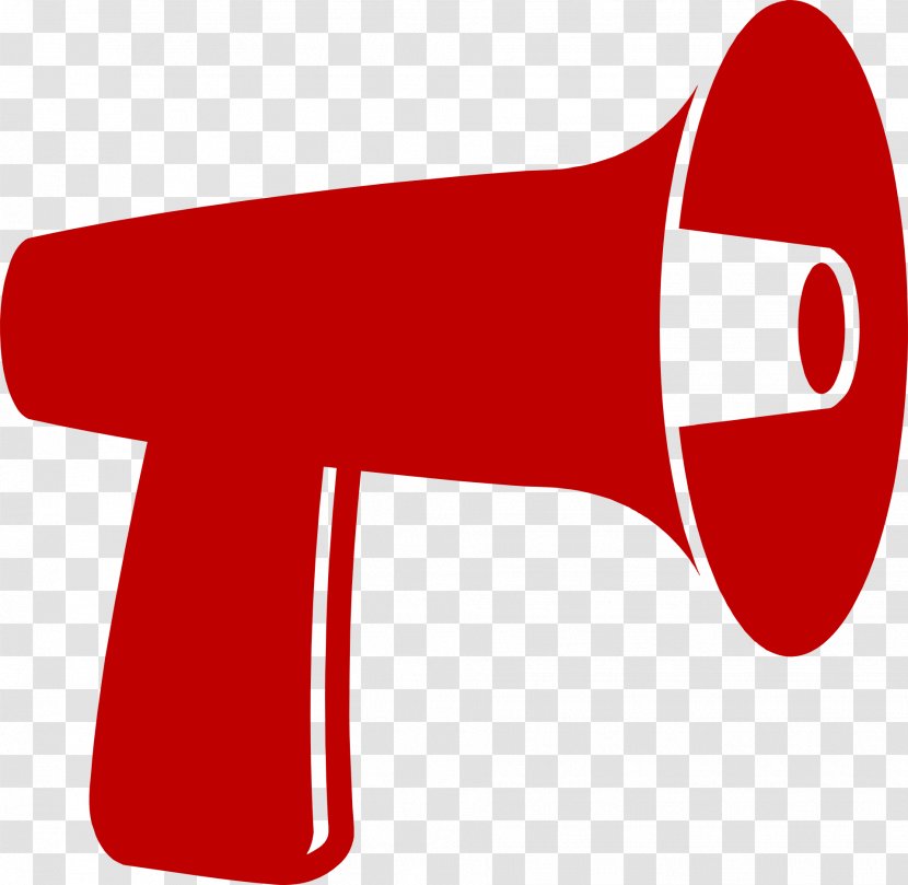 Megaphone Royalty-free Red Clip Art - Royalty Payment Transparent PNG