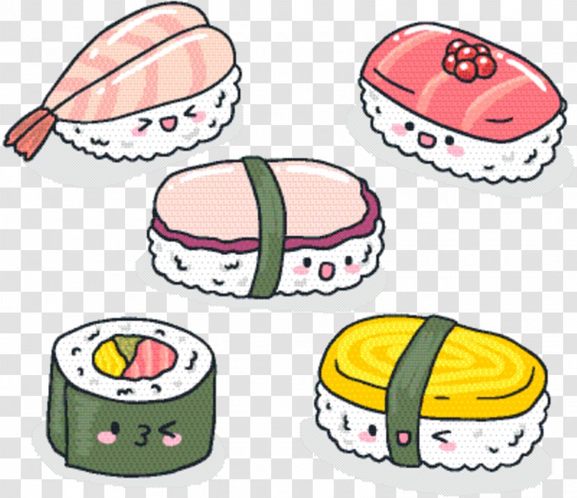 Sushi Cartoon - Mitsui Cuisine M - Side Dish Appetizer Transparent PNG