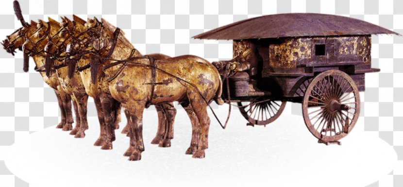 Terracotta Army Mausoleum Of The First Qin Emperor China Bronze Chariot - Great Wall Transparent PNG