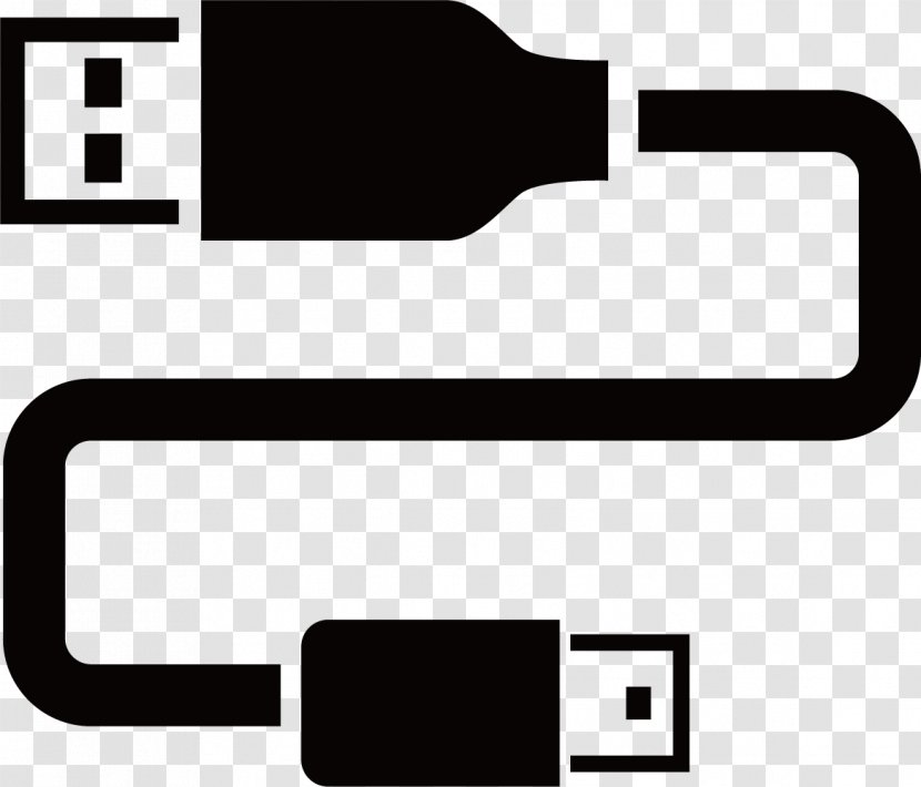 Black USB - White - Brand Transparent PNG