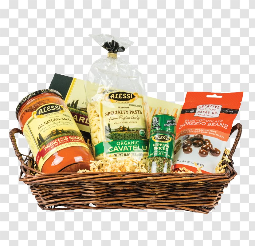 Food Gift Baskets Hamper Pasta - Basket Transparent PNG