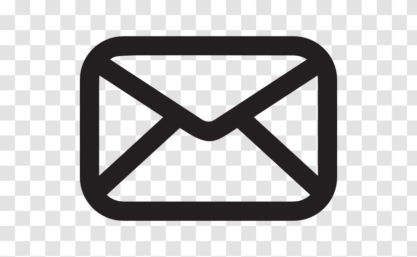 Email Address Simple Mail Transfer Protocol - Black And White Transparent PNG