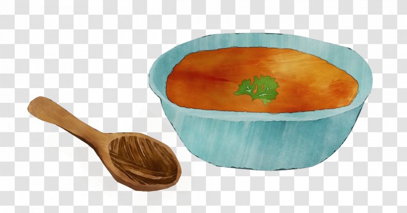 Food Spoon Dish Tableware Bowl - Paint - Carrot Mixing Transparent PNG