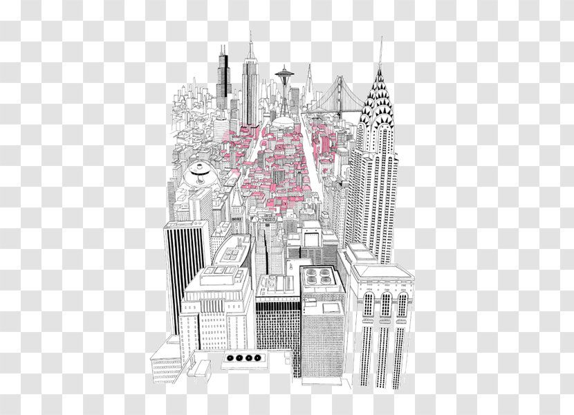 Image /m/02csf Drawing Vector Graphics - Frame - City At Night Transparent PNG