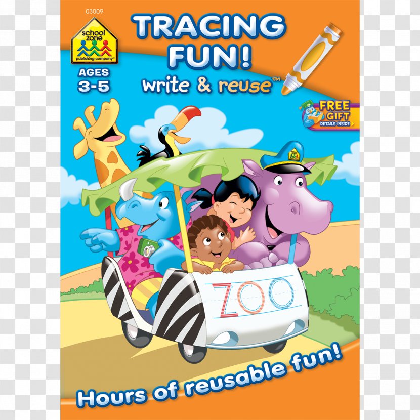 Tracing Fun: Write & Reuse Trails Pre-Writing Skills Book Learning Education - Area Transparent PNG