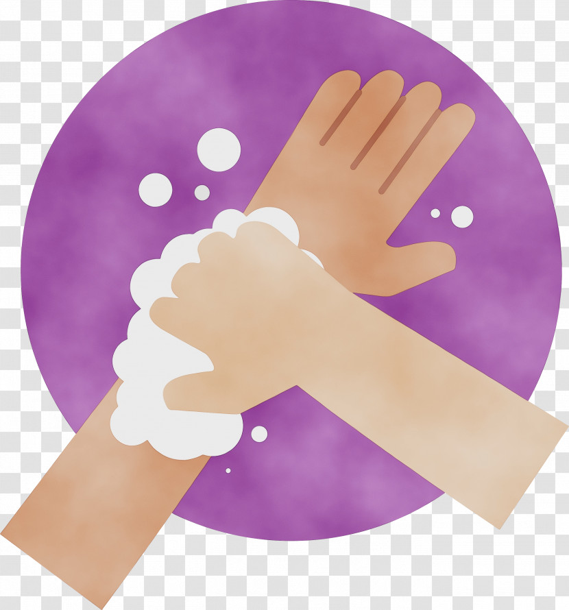 Hand Model Glove Purple Hand Transparent PNG