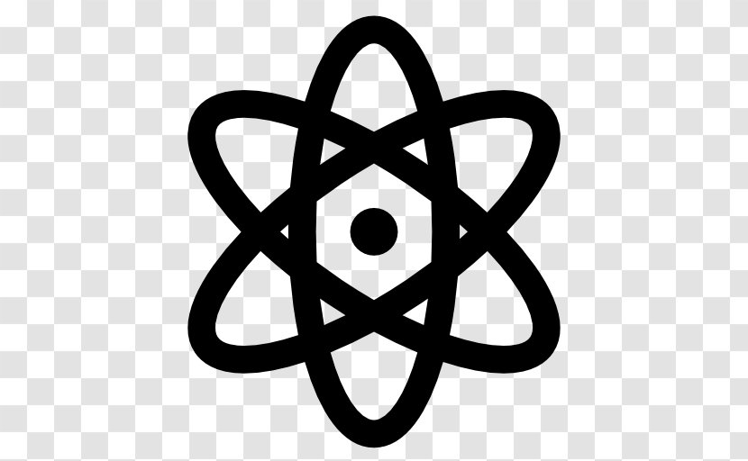 Symmetry Black And White Nuclear Physics - Atom Transparent PNG