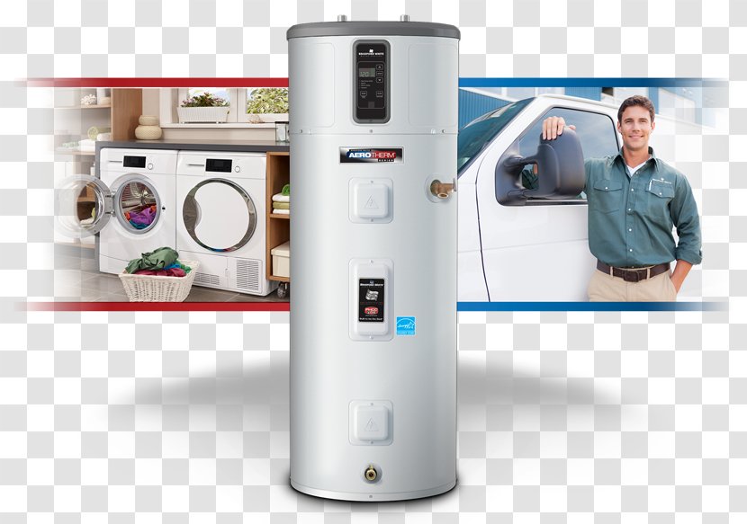 Bradford White Water Heating Electricity Electric Rheem - Heat Pump - Heater Transparent PNG