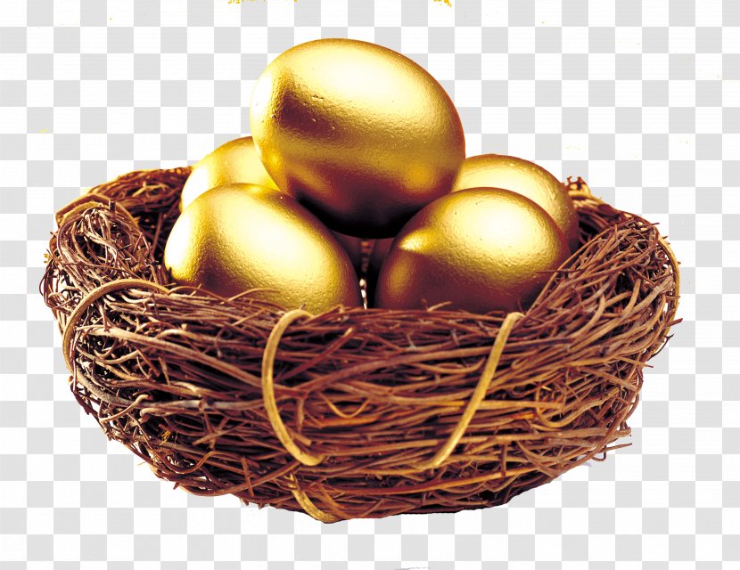 Gold Business Loan Finance - Basket - Eggs,egg Transparent PNG