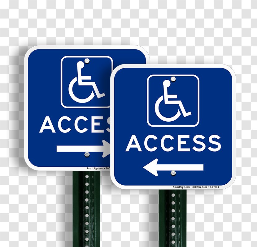 Car Park Parking Space Disabled Permit Sign - Transport - Handicap Symbol Transparent PNG