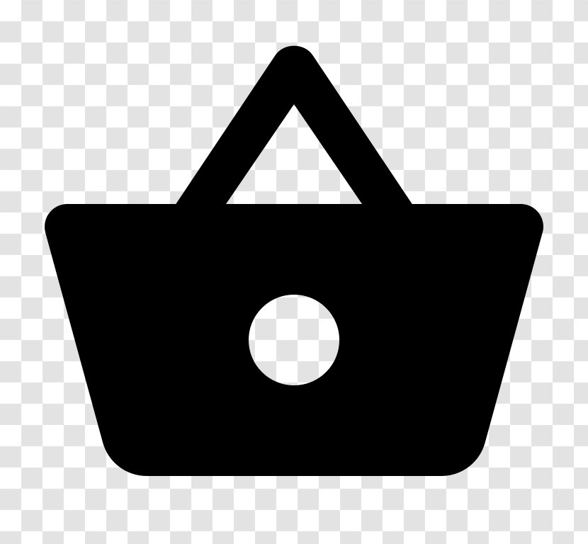 Shopping Basket - Black - Symbol Transparent PNG