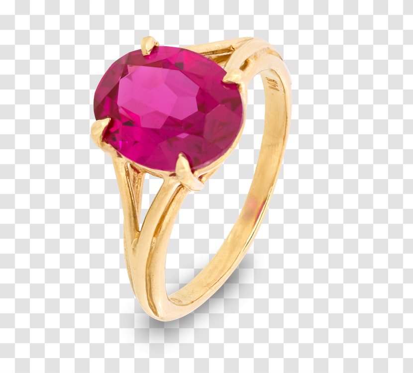 Ruby Ring Amethyst Gemstone Jewellery Transparent PNG