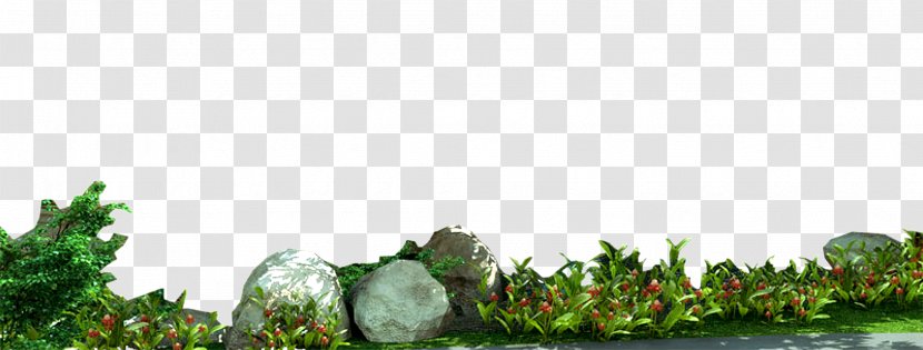 Rocks Free Garden Stone - Green Transparent PNG