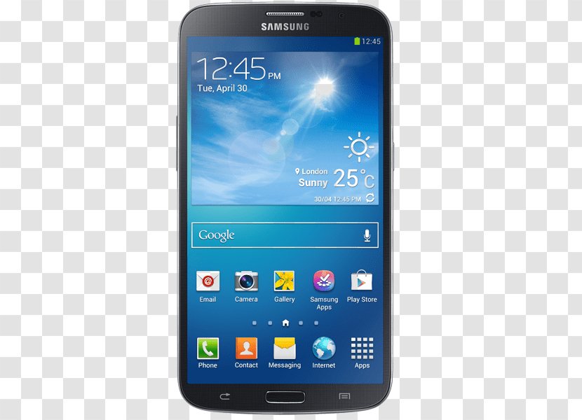 Samsung Galaxy Mega Android Jelly Bean Smartphone Transparent PNG