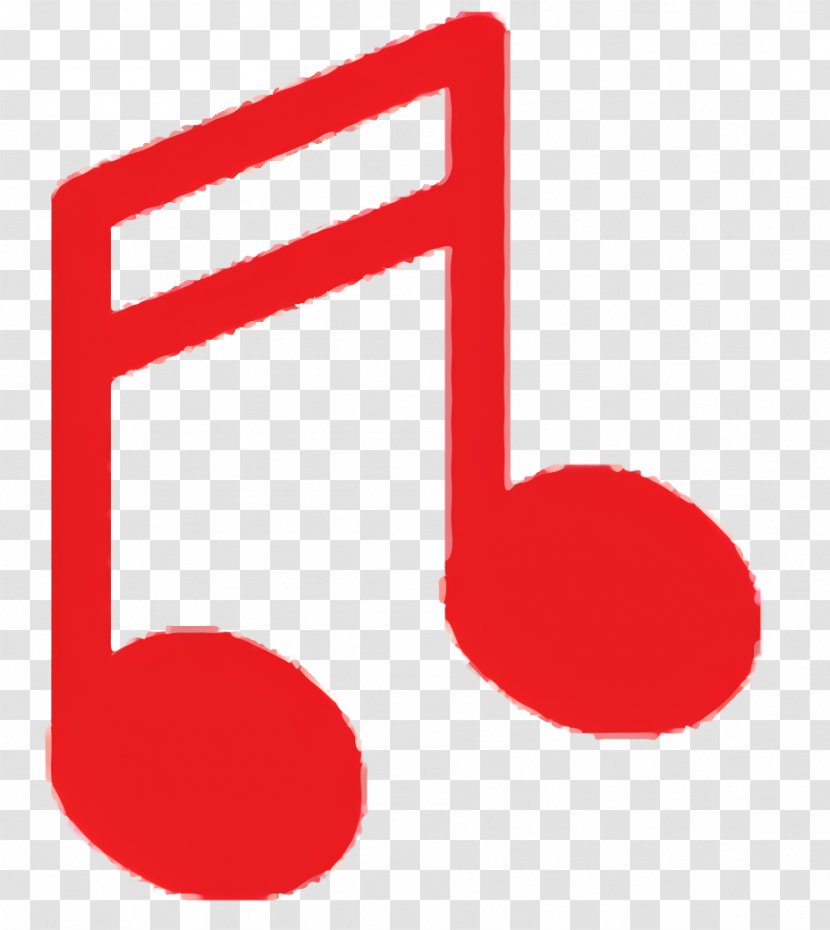 Music Note - Red - Symbol Transparent PNG