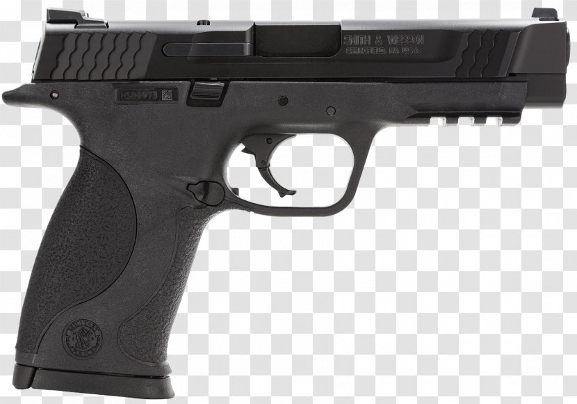 Smith & Wesson M&P 9×19mm Parabellum Semi-automatic Pistol Firearm - Air Gun - Safety Transparent PNG