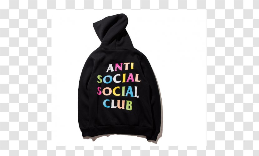 Hoodie T-shirt Anti Social Club Streetwear Bluza - Zipper Transparent PNG