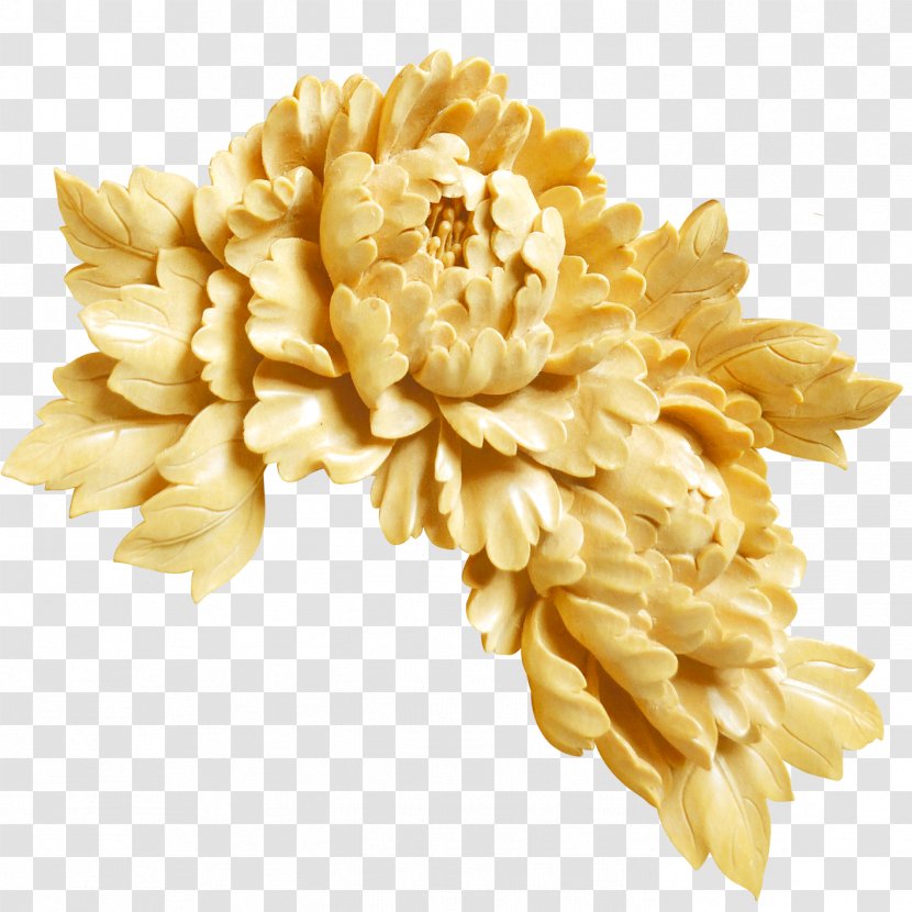 Moutan Peony Gold Clip Art - Chrysanths Transparent PNG