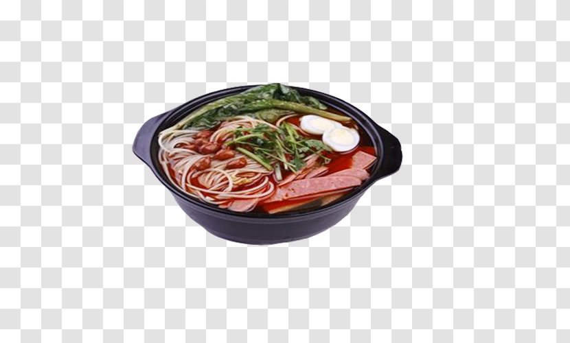 Hot Pot Malatang Ham Mixian Clay Cooking - Food - Spicy Noodles Transparent PNG