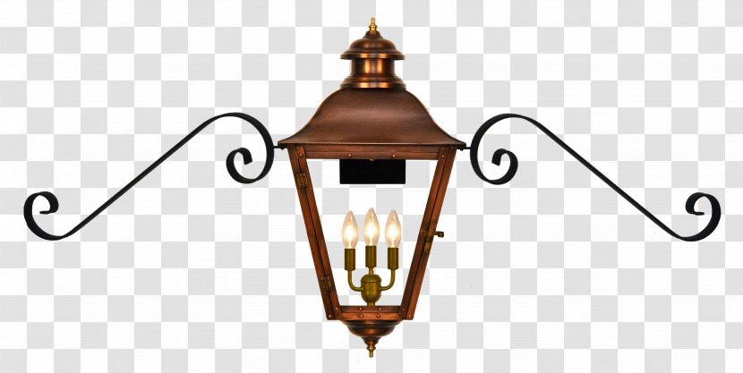 Gas Lighting Lantern Coppersmith - Street Light Transparent PNG