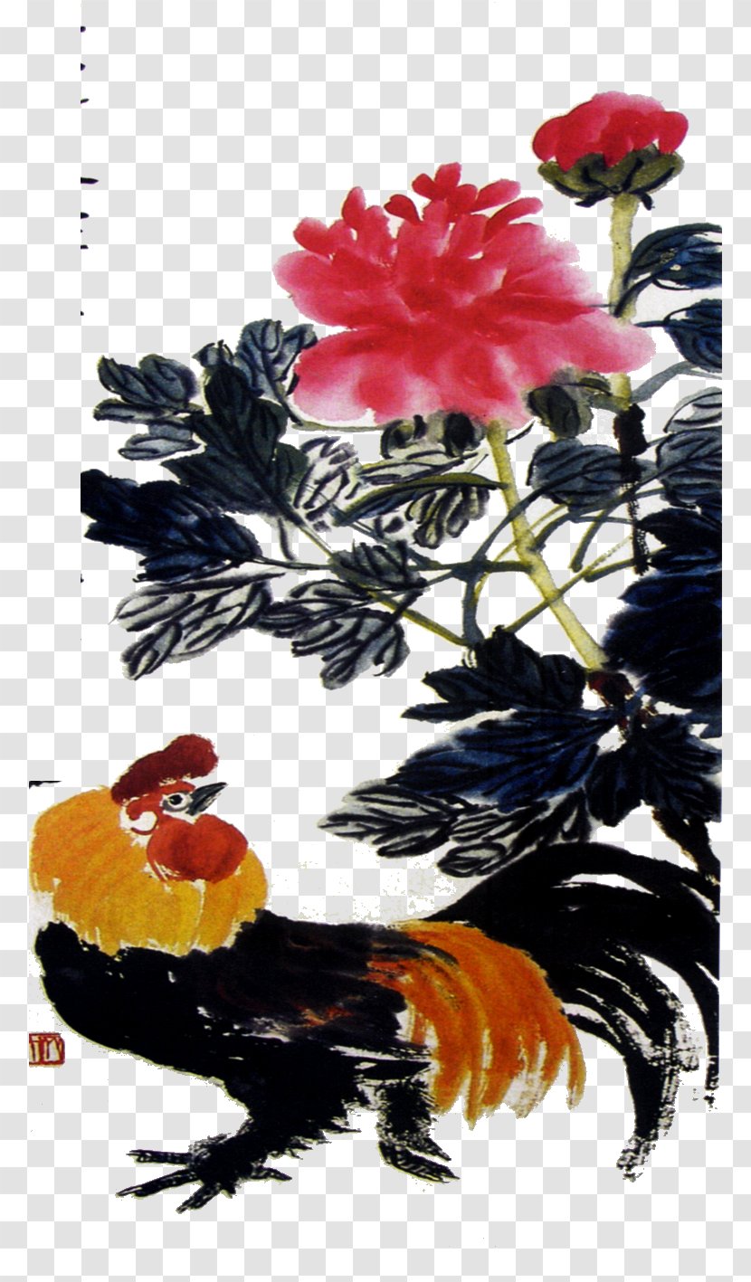 U9f4au767du77f3u82b1u9ce5 China Painter Chinese Painting - Phasianidae - Peony Transparent PNG