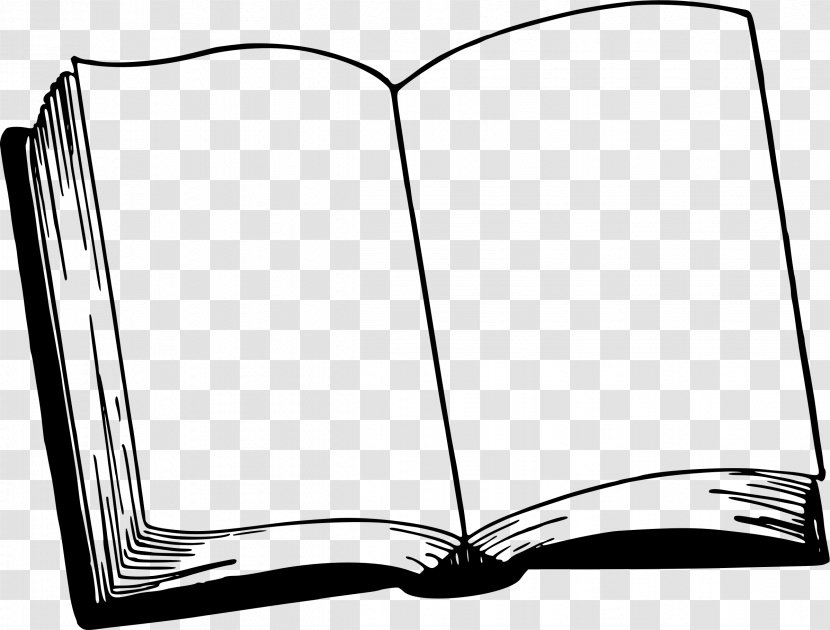 Book Black And White Clip Art - Drawing Transparent PNG