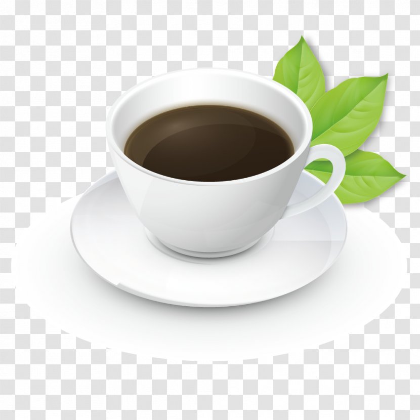 Tea Coffee Cafe Cup - Saucer - Vector Delicious Afternoon Transparent PNG
