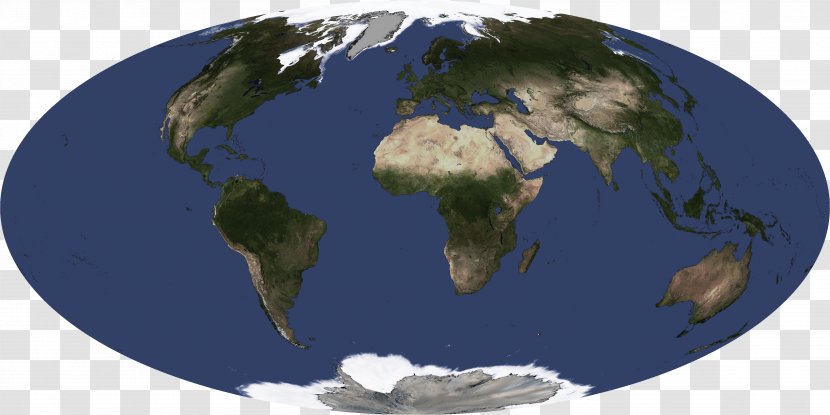 Globe Mollweide Projection Map World Earth - Naver Blog Transparent PNG