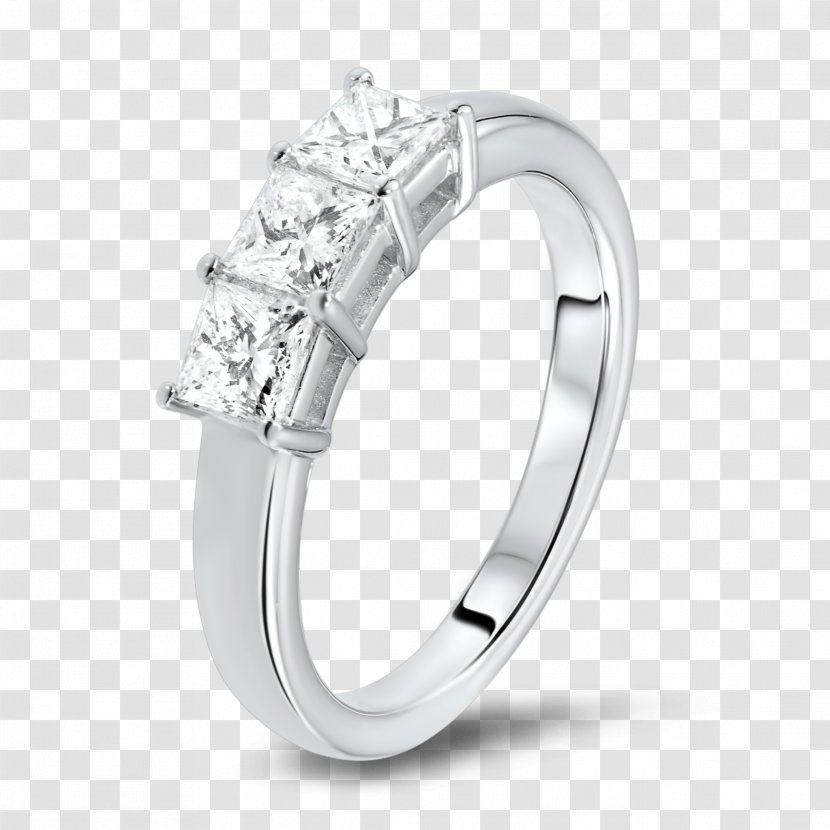 Princess Cut Ring Diamond Brilliant - Diamantaire Transparent PNG