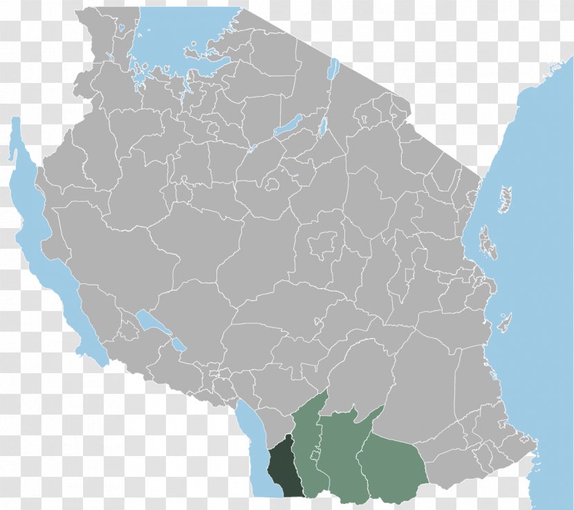 Mbinga District Of Tanzania Namtumbo Songea Rural Unguja South Region - Swahili Wikipedia - Map Transparent PNG