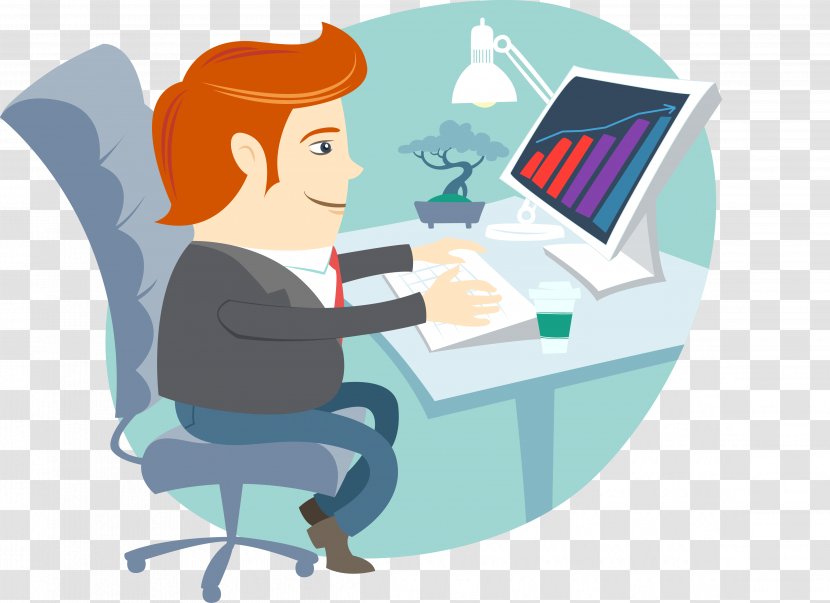 Desk Businessperson Clip Art - Royaltyfree - Human Behavior Transparent PNG