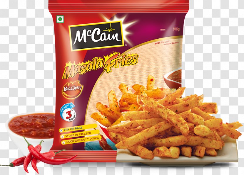 French Fries McCain Foods Samosa Tandoori Chicken Frozen Food - Indian Spices Transparent PNG