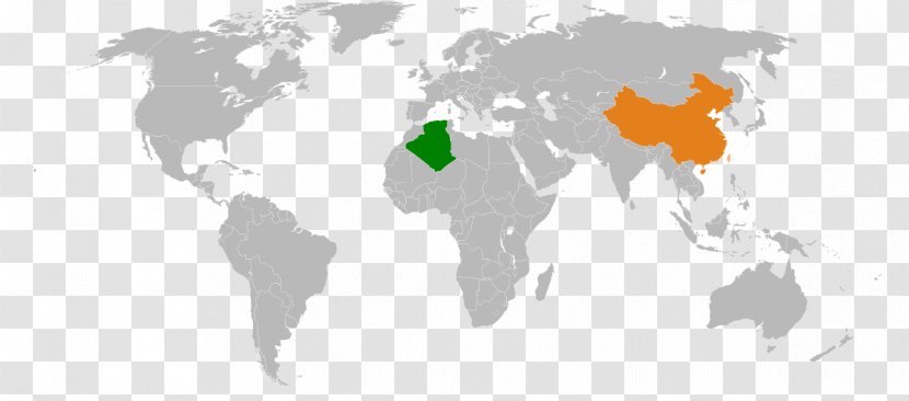 World Map India Pakistan - Location Transparent PNG