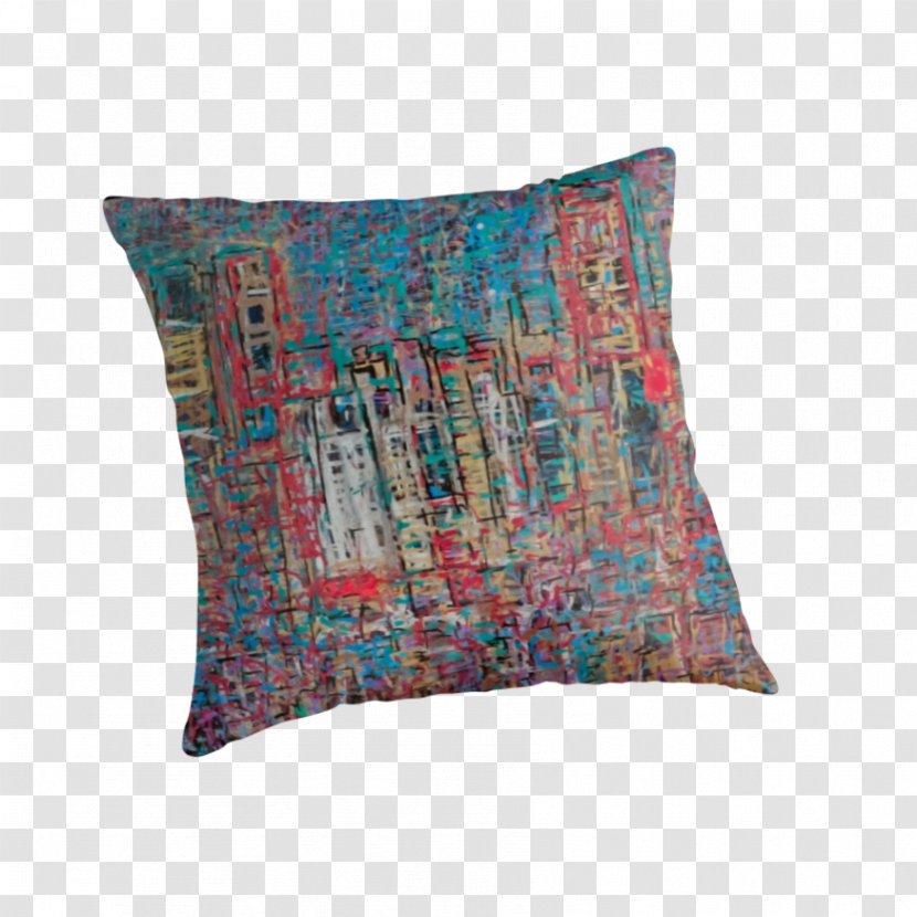 Throw Pillows Cushion Turquoise - Pillow - Chicago City Transparent PNG