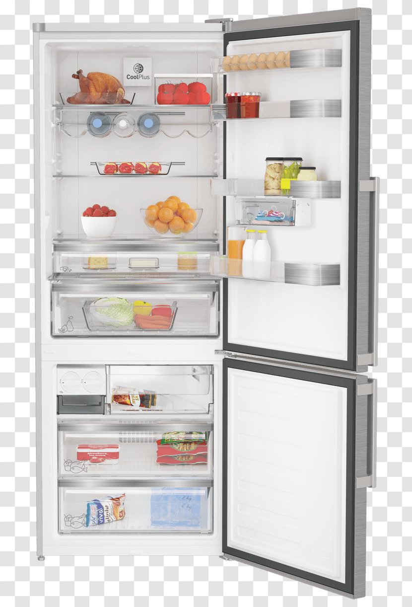 Refrigerator GRUNDIG GKN17930FX Haier HBM450WH1 450Litres Bottom Mount Fridge - Shelf - Clearance Smeg 50's Style FAB30Refrigerator Transparent PNG