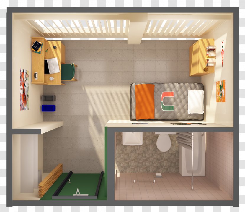 University Of Miami Dormitory House Room Interior Design Services - Shelving - Roommates Who Play Games In The Transparent PNG