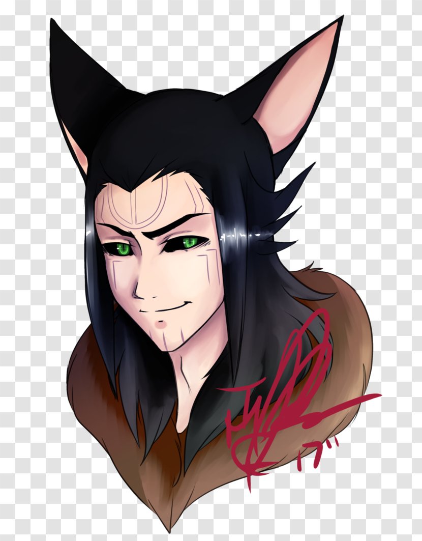 Face Hair Forehead Cat - Silhouette - Loki Transparent PNG