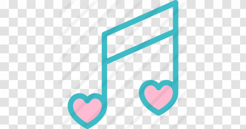 Musical Note Eighth Love Song - Watercolor Transparent PNG