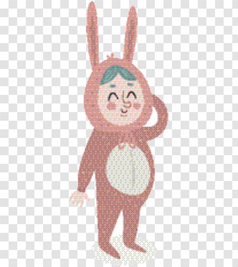 Easter Bunny Background - Pink M Transparent PNG