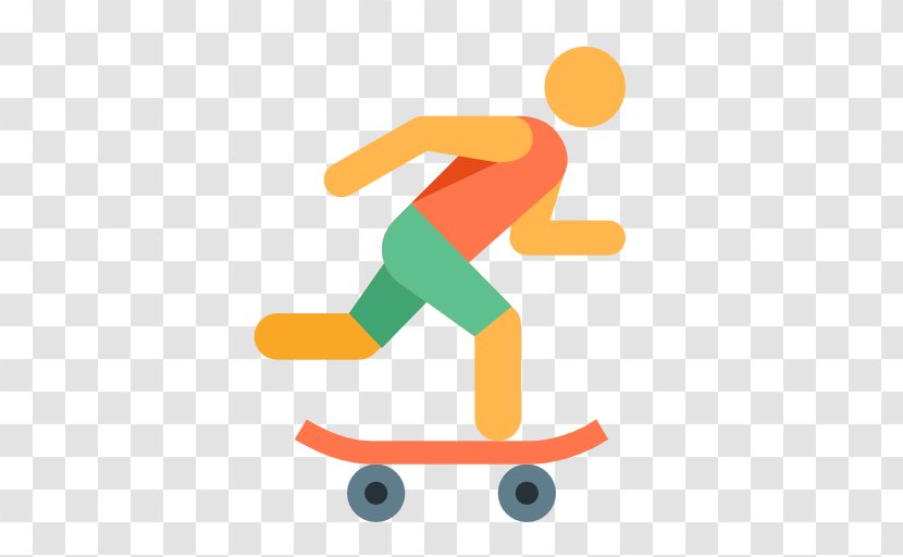 Skateboarding Roller Skating - Orange - Skateboard Transparent PNG