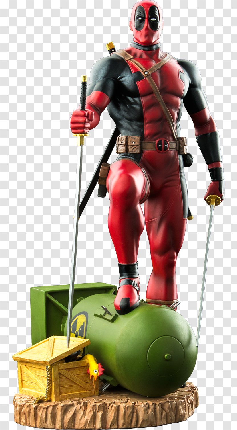 Deadpool Action & Toy Figures Spider-Man Marvel Comics Statue - Fourth Wall - Chimichanga Transparent PNG